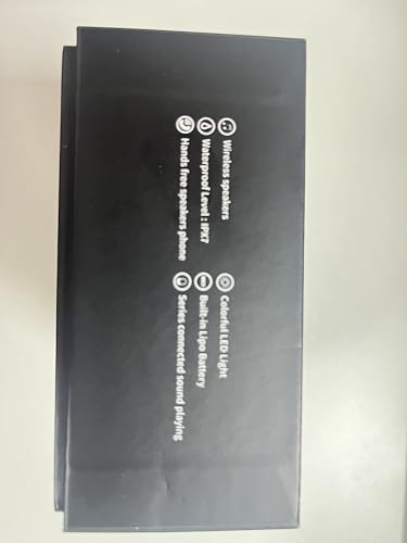 Hupoaf LED Bluetooth Speaker: Stereo Sound, Waterproof, IPX7