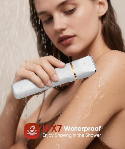 Waterproof 3-in-1 Lady Shaver for Women - Rechargeable, Painless Electric Foil Shaver - Body, Arms, Legs - Wet/Dry - Nose Trimmer