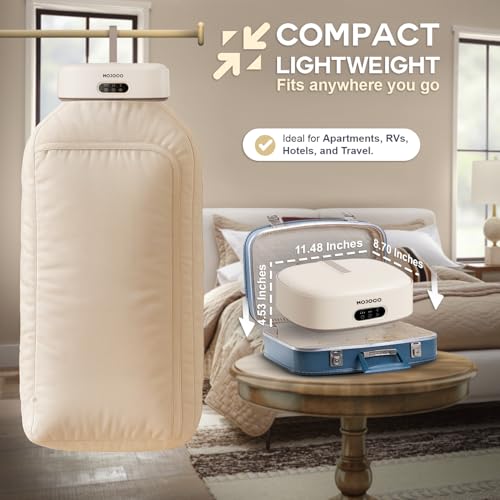 MOJOCO Portable Clothes Dryer - Mini for Apartment & Travel