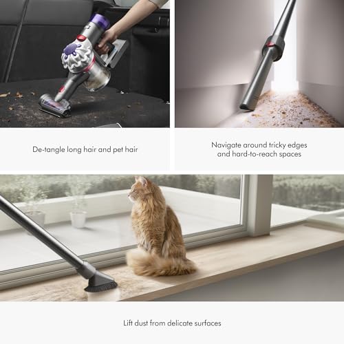 Dyson V8 Plus Cordless Vacuum: Cleans Hard Floors, Carpets, Detangles - Handheld, 115AW Power, 2 Modes, 40 Min Runtime