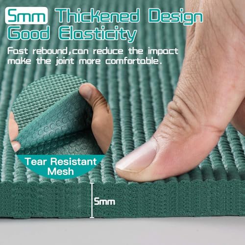 Avoalre Foldable Travel Yoga Mat for Fitness Training & Pilates, Non-Slip Portable Workout Mat - Women Men, Green