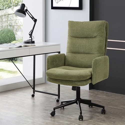 IWMH High-back Desk Chair with Wheels & Armrests, Green
