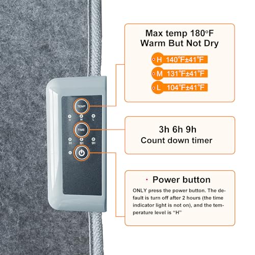 CozyHome Foldable Leg Warmer & Foot Heater, 235W Small Space Heater, Timer, Quiet - Home Office Comfort