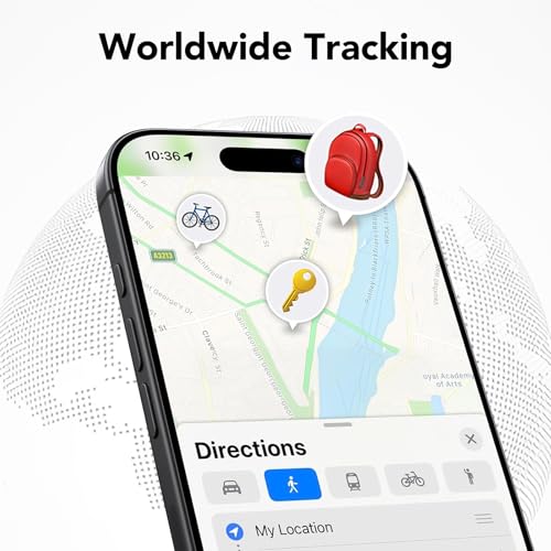 weTag Pro Tracker Tags 4 Pack for Apple Find My APP, Keys Finder and Item Locator, IP67 Waterproof