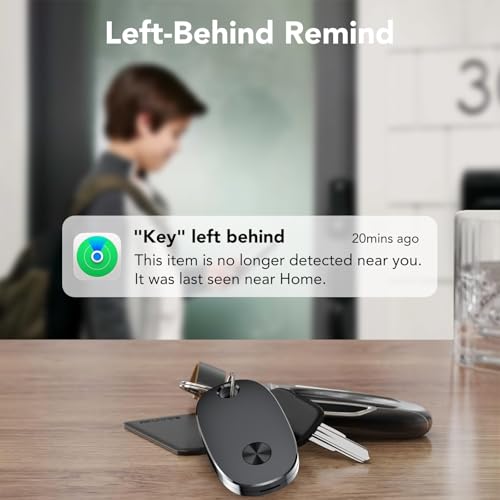 weTag Pro Tracker Tags 4 Pack for Apple Find My APP, Keys Finder and Item Locator, IP67 Waterproof