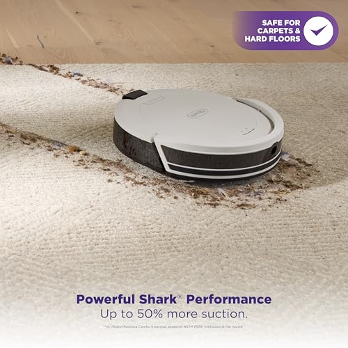 Shark Navigator Robot Vacuum 30-Day Self-Empty Base, Powerful Suction, Smart Navigation, Self-Cleaning Brushroll, Carpets & Floors