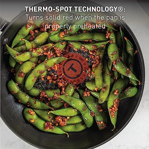 T-Fal Hard Anodized Nonstick Cookware Set 17 Piece with Fry Pan - Pots, Pans, Saute-Pan - Dishwasher Safe - Black