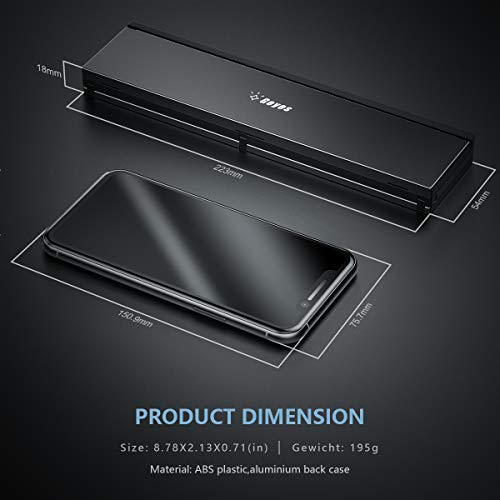 Geyes Foldable Bluetooth Keyboard: Portable Wireless Rechargeable for iOS, Android, Windows - Smartphone Compatibility