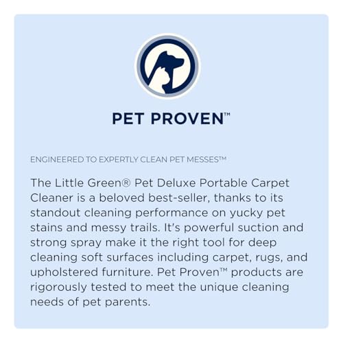 BISSELL Little Green Pet Deluxe Carpet Cleaner 3353 - Portable & Auto Detailer