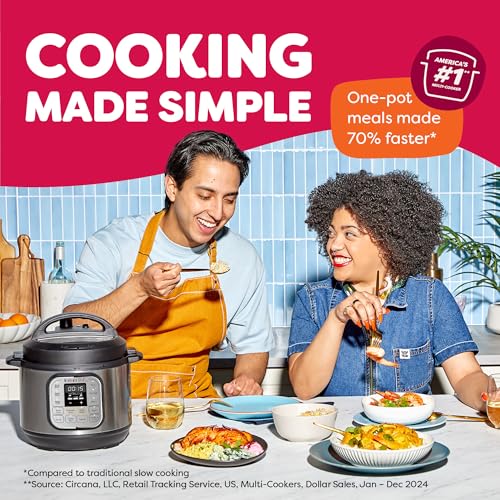 Instant Pot Duo Mini 7-in-1 Electric Pressure Cooker, Steamer & Warmer - 3 Quart Stainless Steel - Free App, 1900 Recipes