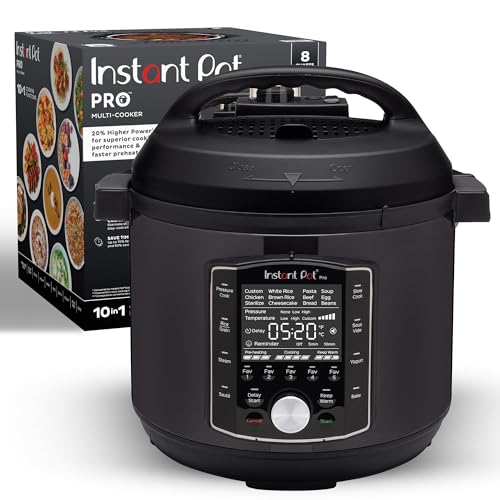 Instant Pot Pro 8 Quart 10-in-1 Multi-Cooker with App, Recipes