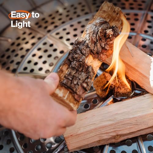 Solo Stove Yukon Smokeless Fire Pit - Wood Burning Outdoor Fireplace, Portable Stainless Steel, Ideal for 6+ People