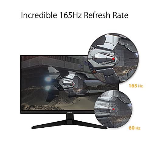 ASUS TUF Gaming 27 inch Monitor - Full HD, 165Hz Refresh Rate, 1ms Response Time, FreeSync Premium, Eye Care Technology