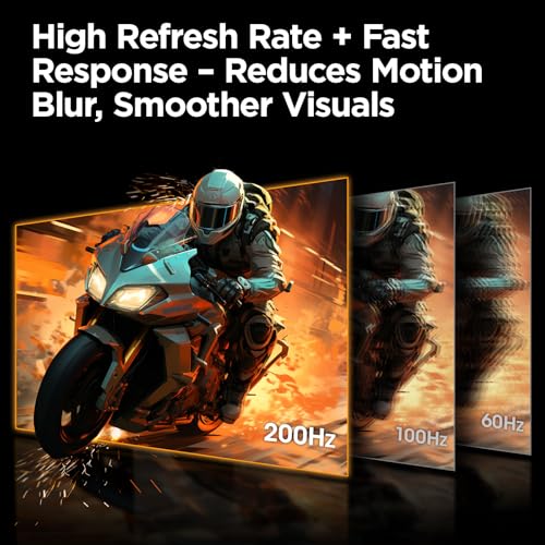 KOORUI 24-inch Gaming Monitor: 200Hz Fast IPS, FHD HDR400, Adaptive Sync