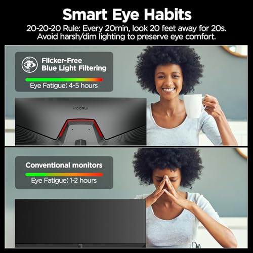 KOORUI 24-inch Gaming Monitor: 200Hz Fast IPS, FHD HDR400, Adaptive Sync