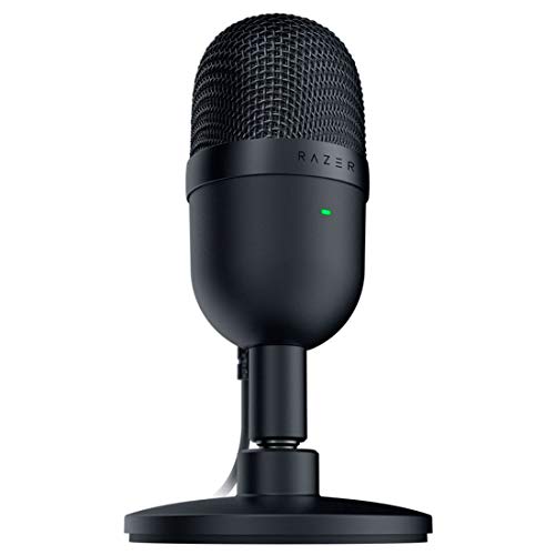 Razer Seiren Mini USB Condenser Mic: Pro Quality for Streaming & Gaming - Supercardioid Pickup - Shock Resistant - Classic Black