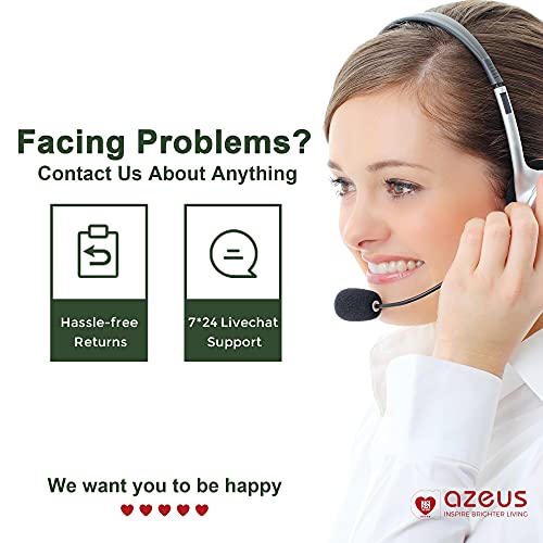 AZEUS 1.8L Fast Boil Electric Kettle, Auto Shut-Off, BPA-Free Glass & Steel