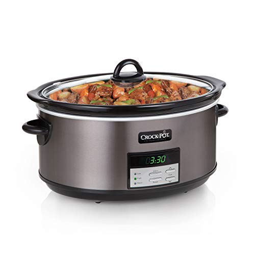 Crock-Pot 8-Qt Programmable Slow Cooker, Auto Warm, Stainless