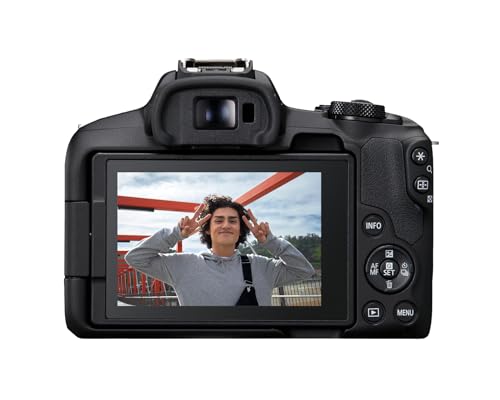 Canon EOS R50 Mirrorless Camera RF-S18-45mm Lens Kit, 24.2MP CMOS, 4K Video, Hybrid, Vlogging - RF Mount