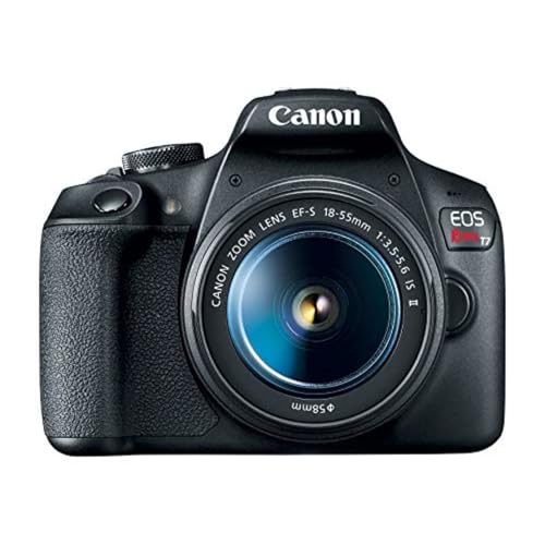 Canon EOS Rebel T7 DSLR Camera 18-55mm Lens, Wi-Fi, 24.1MP CMOS, Full HD Videos