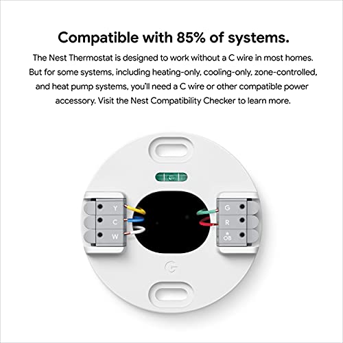Google Nest Smart Thermostat: Programmable WiFi, Charcoal