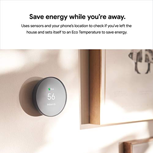 Google Nest Smart Thermostat: Programmable WiFi, Charcoal