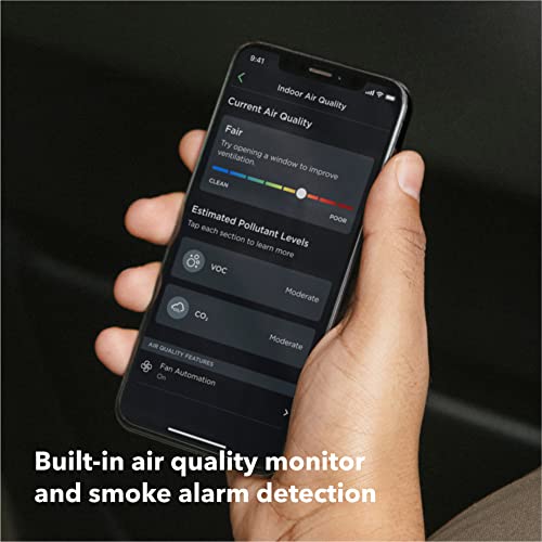 ecobee Smart Thermostat with Sensor & Air Quality Monitor - WiFi, Siri, Alexa, Google Assistant