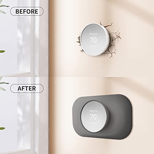 Petrichor Nest Thermostat Trim Kit, Wall Plate Cover for Google Nest 2020 - Easy Install, Charcoal Gray