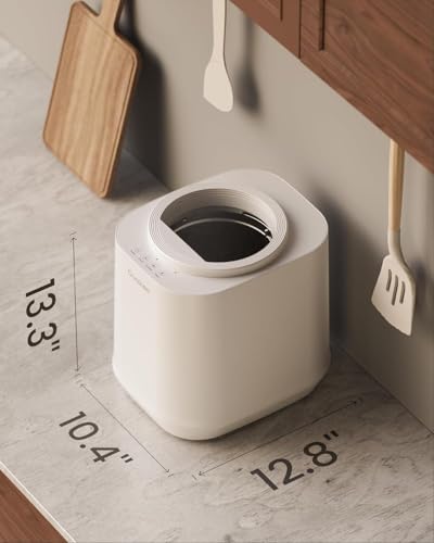 Smart 4L Kitchen Compost Bin: Odorless, Low Noise, Auto-Cleaning