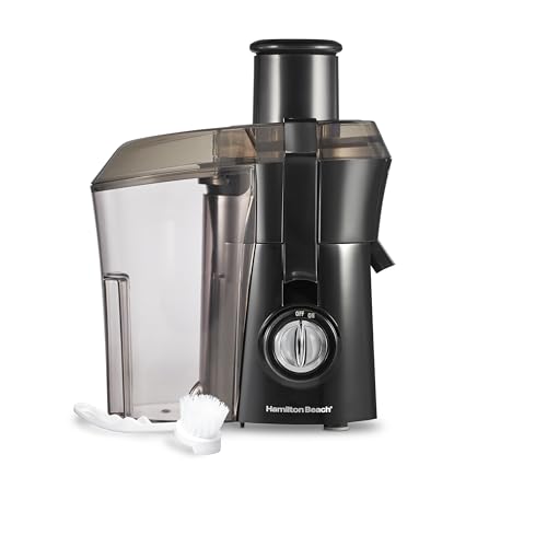 Hamilton Beach Juicer Machine: Big Mouth 3" Feed Chute for Whole Fruits & Vegetables, Easy to Clean, 800W Motor, Black