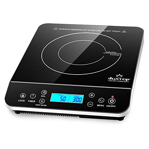 Duxtop Induction Cooktop: Portable Hot Plate, LCD Touch, 1800W
