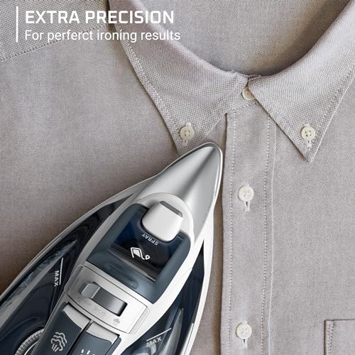 Rowenta Clothes Steamer: Focus Stainless Steel Iron, 400 Microsteam Holes, Powerful & Lightweight