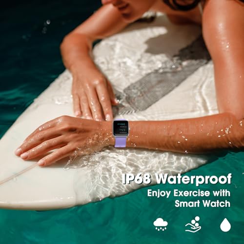 Brand Smartwatch: Fitness Tracker, Heart Rate, Blood Oxygen, Sleep Monitor, 1.5" Touchscreen, Android iOS, Swim Waterproof, Pedometer, Women Men