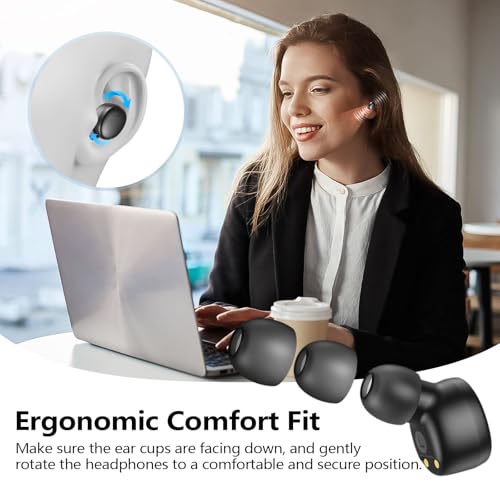 Kurdene Wireless Earbuds: Bluetooth 5.3, Deep Bass, Lightweight Headphones - Clear Calls, Sports Workout