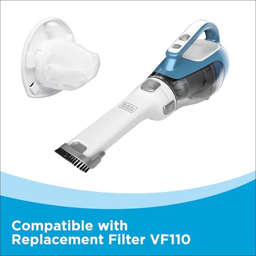 BLACK+DECKER AdvancedClean Cordless Handheld Vacuum for Home and Car Cleaning with Crevice Tool - Compact and Powerful