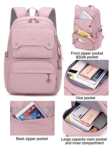 JiaYou Casual Backpack for Teen Girls & Women - School & Travel Laptop Bag, 26L, Blue