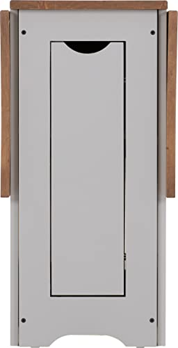 Seconique Santos Dining Set: Grey Distressed Pine, Butterfly