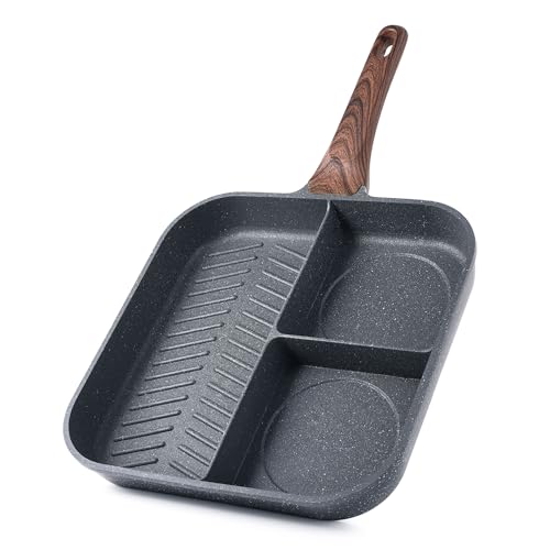 Sensarte 11-Inch Square Grill Pan: Nonstick Breakfast Skillet