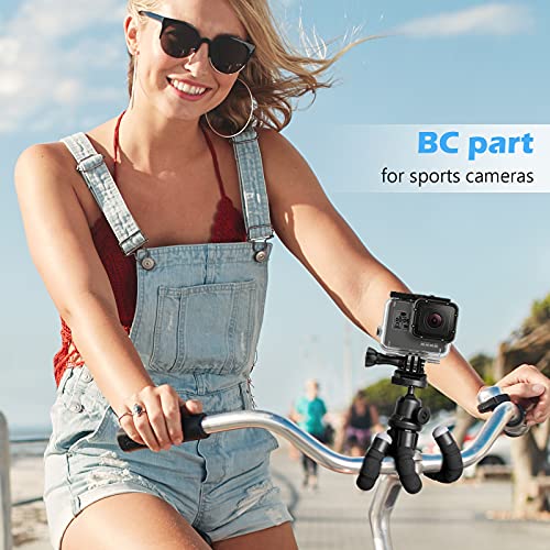 Ubeesize Portable Phone Tripod with Wireless Remote - Flexible Stand for Video Recording