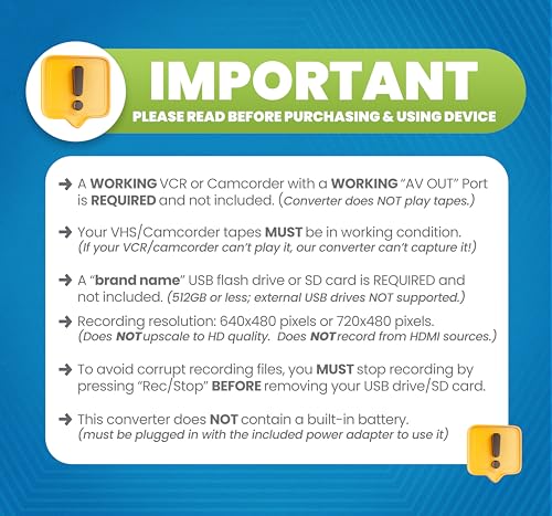 ClearClick Video to Digital Converter 2.0 - Record from VCR, VHS, Camcorder