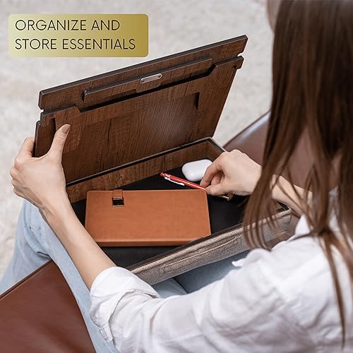 Vigo Wood Book Holder Stand - Enhance Reading Comfort with 5 Angles - Storage for Books, Tablets, Cookbooks