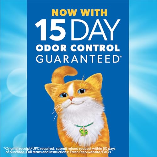 Fresh Step Clumping Litter, Febreze Freshness, Low-Dust, Ammonia Block, 14lb