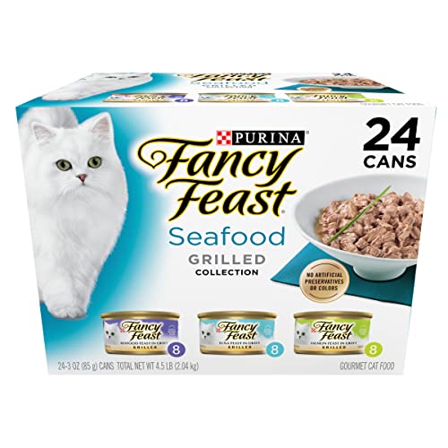 Fancy Feast Grilled Seafood Collection Variety Pack for Cats
