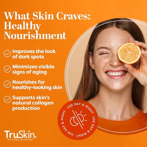 TruSkin Vitamin C Serum - Anti Aging Brightening Serum for Face, Dark Spots, Fine Lines & Wrinkles