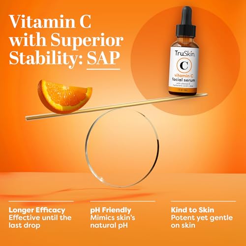 TruSkin Vitamin C Serum - Anti Aging Brightening Serum for Face, Dark Spots, Fine Lines & Wrinkles