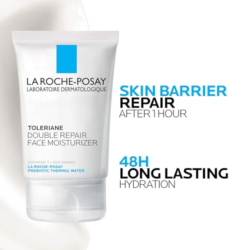 La Roche-Posay Face Cream, Daily Moisturizer with Ceramide & Niacinamide for All Skin Types - Hydrating & Fragrance Free