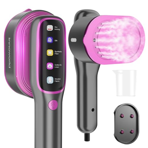 TravelJoy Portable Garment Steamer: Powerful 1200W, Fast Heat-Up, 12 Mins Steam, 5 Modes, LED Display, Handheld for Travel/Home