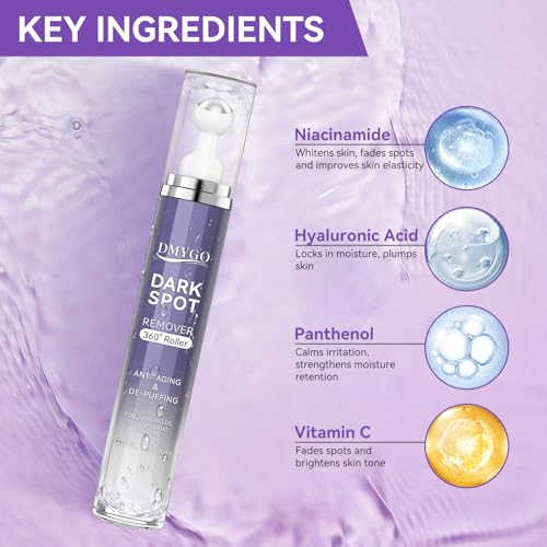 Skin Brightening Serum for Dark Spots on Face & Body - 360° Roller - 20ml