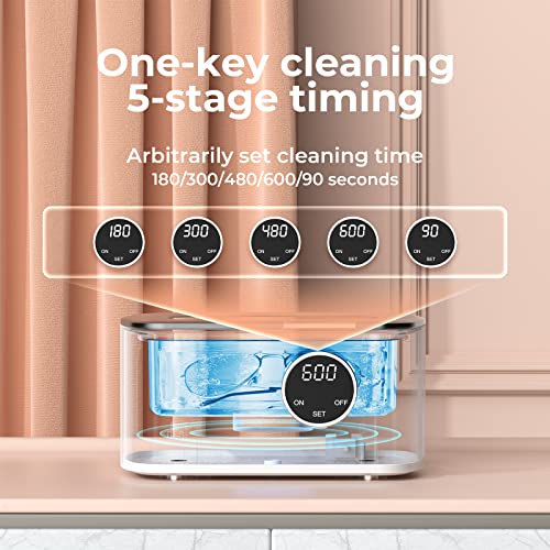 Jewelry Sonic Cleaner: Professional Ultrasonic Bath Machine - 600ml