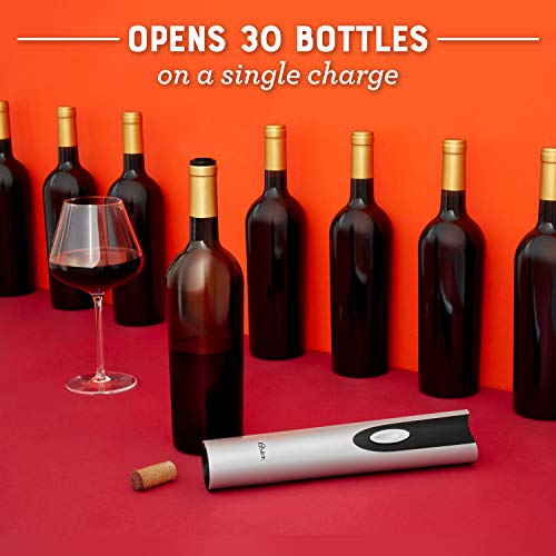 Oster Cordless Wine Opener: Electric with Foil Cutter, Silver